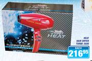 Heat Hair Dryer Turbo 3600-Each