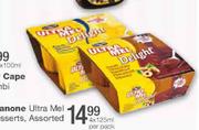 Danone Ultra Mel Desserts Assorted-4x125ml Per Pack