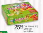 Ola Paddle Pop Scribbier Ice Lollies-10's