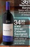 KWV Shiraz/Cabernet Sauvignon-750ml  