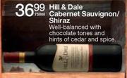 Hill & Dale Cabernet Sauvignon/Shiraz-750ml