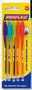 Penflex Fluorescent Ballpoint Pens 5-Pack