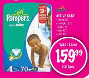Pampers Active BabyMaxi Plus 62's-Per Pack 