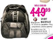 Targus Sport Backpack 16" Screen Size Compatible