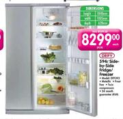 Defy Side-By-Side Fridge/Freezer-594 Ltr (DFF392)