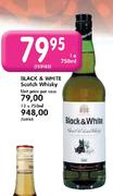 Black & White Scotch Whisky-750ml