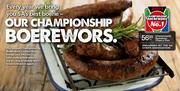 Championship Boerewors(Thick & Thin)-Per Kg