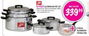 Hart Aluminium Pot Set-10 Piece Plus Aluminium Frying Pan-230mm