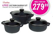 Home Cast Iron Casserole Set-6 Piece 