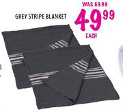 Grey stripe Blanket