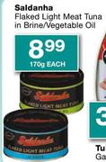 Saldanha Flaked Light Meat Tuna In Brine/Vegetable Oil-170g Each