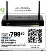 Trendnet FNB ADSL 300MBps WiFi Modem Router