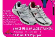Choice Mens Trainers Per Pair Size 7-11 Per Pair