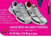 Choice Ladies Trainers Per Pair Size 4-8 Per Pair
