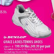 Dunlop Grace Ladies Tennis Shoes Size 4-8 Per Pair