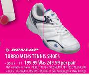 Dunlop Turbo Mens Tennis Shoed Size 7-11 Per Pair
