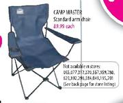 Camp Master Standard Arm Chair Each