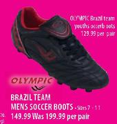 Olympic Brazil Team Mens Soccer Boots Per Pair Size-7-11