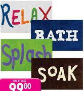 Romatuft Word Bath Rugs-Each
