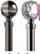 Finishing Touches Dual Jewel Or Crystal Pole Sets-2.3m