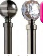 Finishing Touches Dual Jewel Or Crystal Pole Sets-1.5m