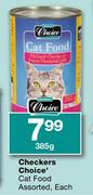 Checkers Choice Cat Food Assorted Each-385g