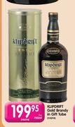Klipdrift Gold Brandy In Gift Tube-1x750ml