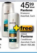 Pantene Shampoo Assorted-400ml Each 