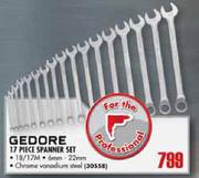 Gedore 17 Piece Spanner Set