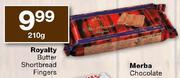 Royalty Butter Shortbread Fingers-210g