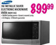 Samsung Metallic Silver Electronic Microwave Oven-30ltr