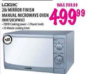 Logik Mirror Finish Manual Microwave Oven-20ltr