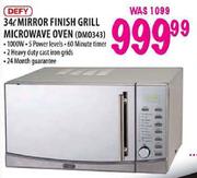 Defy Mirror Finish Grill Microwave Oven-34ltr
