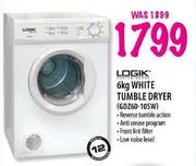 Logik White Tumble Dryer-6kg
