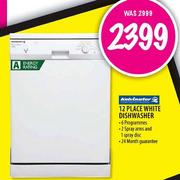 Kelvinator 12 Place White Dishwasher