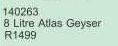 Atlas 8Ltr Gas Geyser