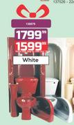 7 Piece Bathroom Set White
