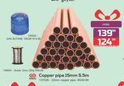Copper Pipe 15mm 5.5m