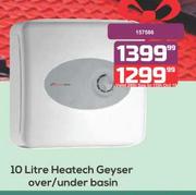 10 Litre Heatech Geyser Over/Under Basin