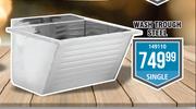 Wash Trough Steel Single