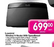 Linksys Wireless N Router With Speedboost