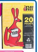 Flip File A4 Display Book-20 Pockets/Sleeves