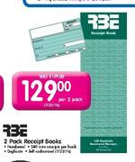 RBE 2 Pack Receipt Books-per 2 pack