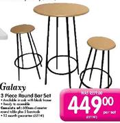Galaxy 3 Piece Round Bar Set