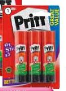 Pritt Multi-Pack Glue Stick 11g-per 3 pack