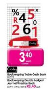 Croxley Bookkeeping Treble Cash Book-each