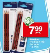 Staedtler Tradition HB Potlode-3-pak per pak