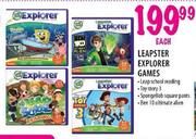 Leapster Explorer Games