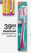 Aquafresh Interdental Buzz Toothbrush - Each