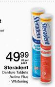 Steradent Denture Tablets (Active Plus/Whitening) - 30 Per Pack